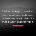 The Courage to Speak Up