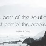Be Part of the Solution